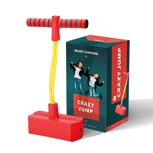 Pogo jumper, skumhoppstång för barn att leka - röd