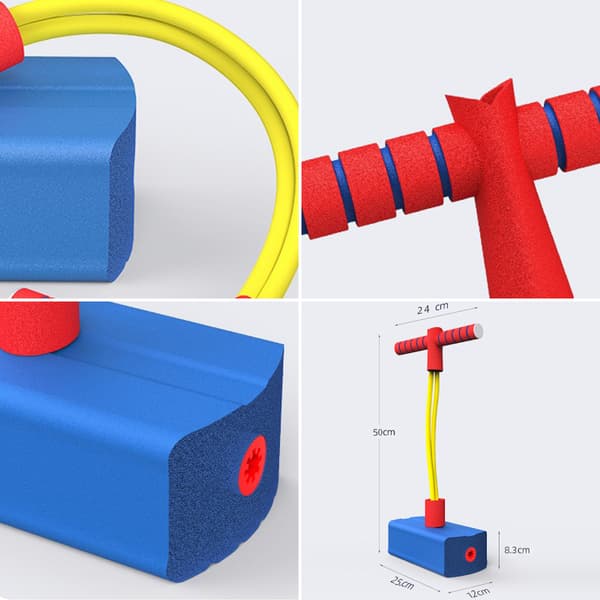 Pogo jumper, skumhoppstång för barn att leka - röd