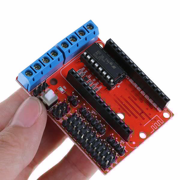 L293D Motor Driver til ESP8266 WiFi ESP12E Lua - Rød