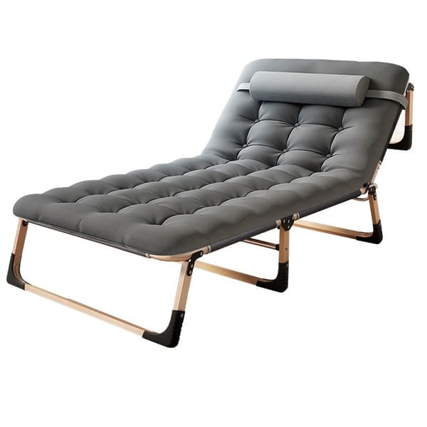 BUSINESS hopfällbar campingsäng, kanot PREMIUM 75 cm - grå färg 2