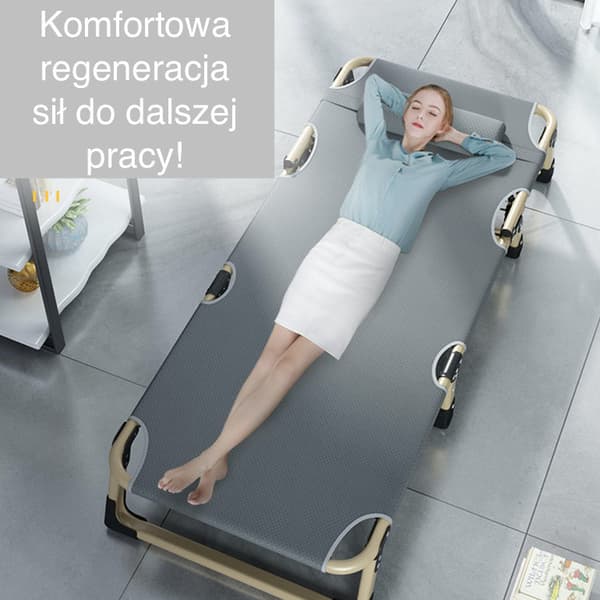 BUSINESS foldbar campingseng, kano PREMIUM 75 cm - grå farve 3