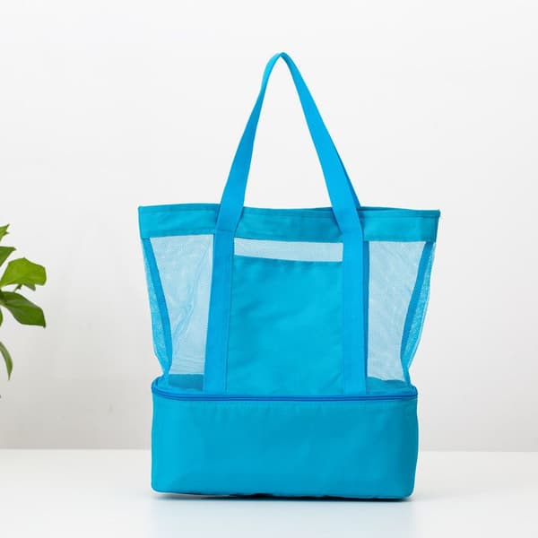 Picnictaske med termolomme - blå