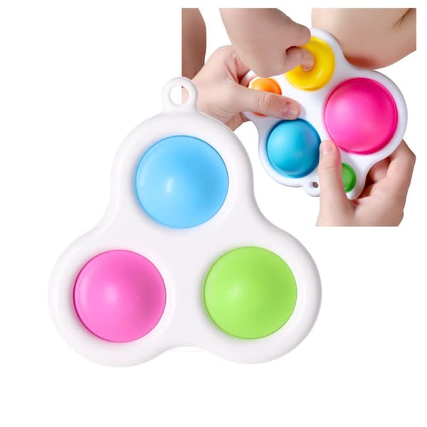 Nyckelring Push pop bubbla stressavlastande leksak typ 3