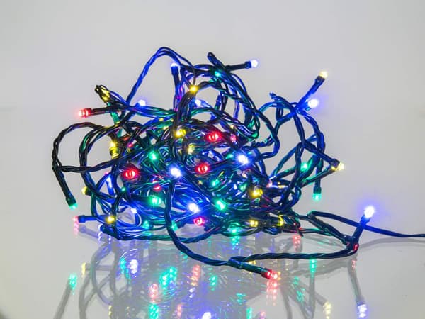 Garland 120 LED, 9m + 3m, 230V, färg