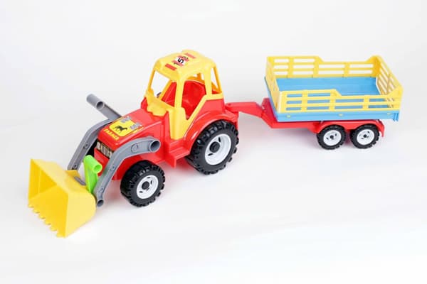 Traktor med lastare och släp – modell 084