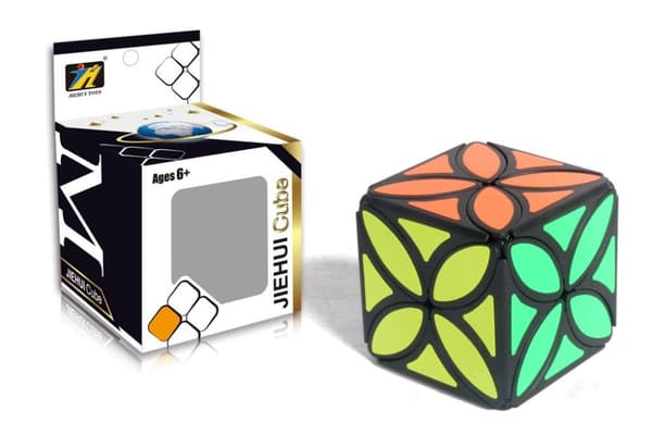 Moderne puslespil, logisk terning, Rubik's Cube - Leaf Clover, type III