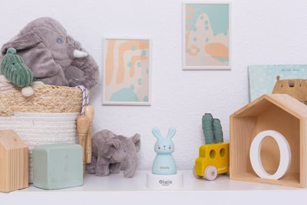 LED-yövalaisin Olala - Charly the Bunny, sininen