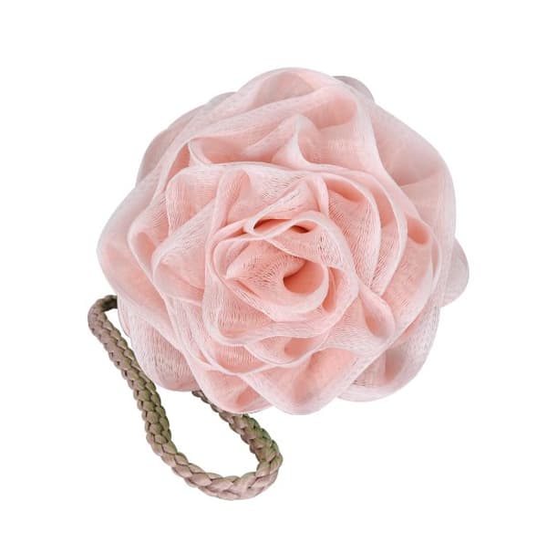 Skive, badesvamp i form af en rose - pink
