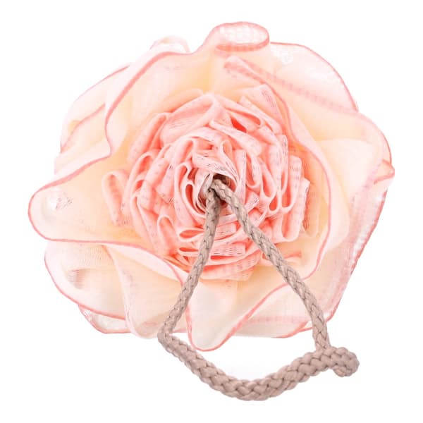 Skive, badesvamp i form af en rose - pink