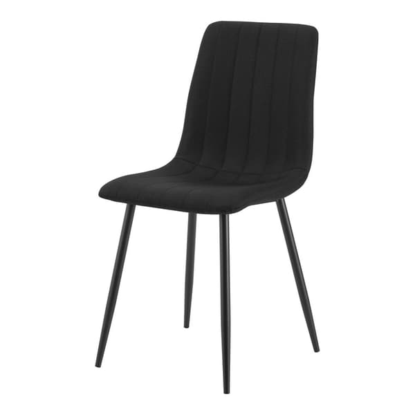 Stol Elsern set om 4 svart [en.casa]