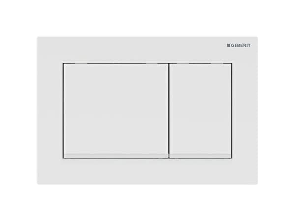 Geberit Omega30 - dubbel spolningskontrollpanel: vit, vit matt