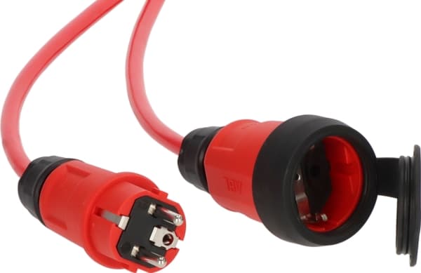 Brennenstuhl 9161100210 Strom Verlängerungskabel 16 A Schwarz, Rot 10 m H07BQ-F 3G 1,5 mm² (9161100210)