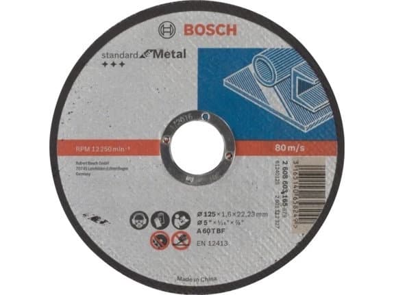 Bosch Standard for Metal A 60 T BF - Skjæreplate - for metall - 125 mm