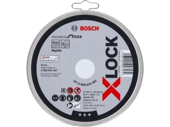 Bosch Standard för INOX WA 60 T BF - Kapskiva - 125 mm - X-LOCK - M14