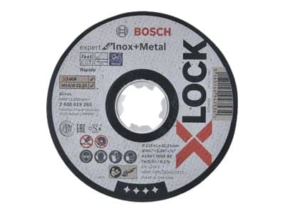 Bosch 2 608 619 263, levyleikkuri, Tasainen keskiosa, Ruostumaton teräs, Terästä, Bosch, 2,22 cm, 11,5 cm