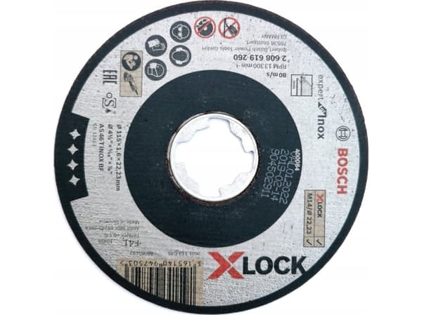 Bosch Expert for INOX AS 46 T INOX BF - Skjæreplate - for rustfritt stål - 115 mm - X-LOCK
