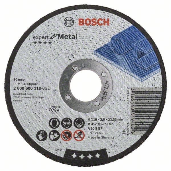Bosch Expert for Metal - Skjæreplate - for metall - 115 mm
