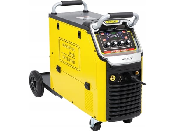 Magnum inverter halvautomatisk sveisemaskin MIG-280 MMAV2 IGBT 4x4, 300A/60% 400V, MB24/5, GP50, MIT, KABLE MMA, D300, W16P5