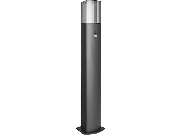 Orno PEONIA hagearmatur, stolpe med bevegelsessensor, E27, maks. 15W, IP54, 75 cm, svart