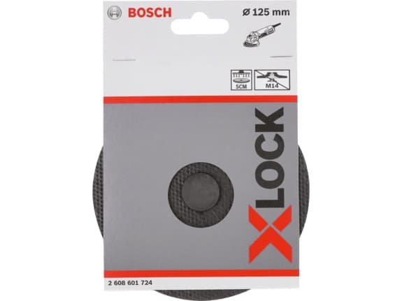 Bosch 2 608 601 724, Støttepute, Bosch, 12,5 cm, Sort, 12250 RPM, 1 stykker