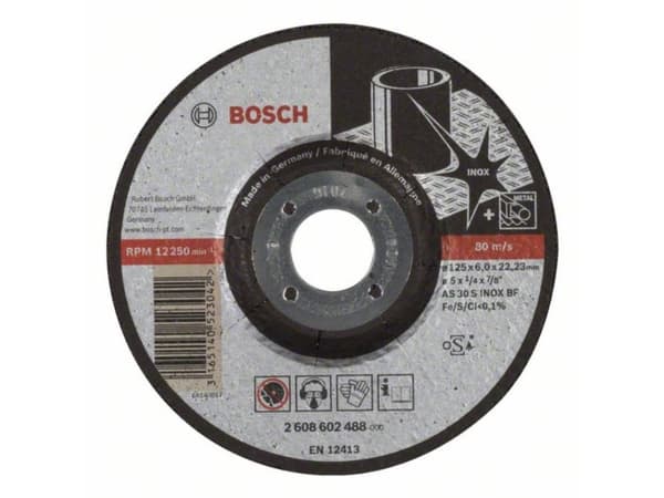 Bosch Expert for INOX AS 30 S INOX BF - Slipeskive - for metall, rustfritt stål - 125 mm