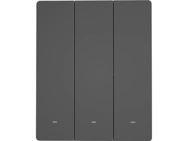 Sonoff Sonoff smart 3-kanals Wi-Fi väggströmbrytare svart