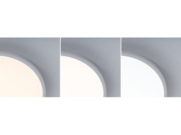 Paulmann Taklampe ATRIA SHINE LED Baklys RGB+W 32W 2700lm Rund 400mm 3000K-6500K 230V Hvit / Plast