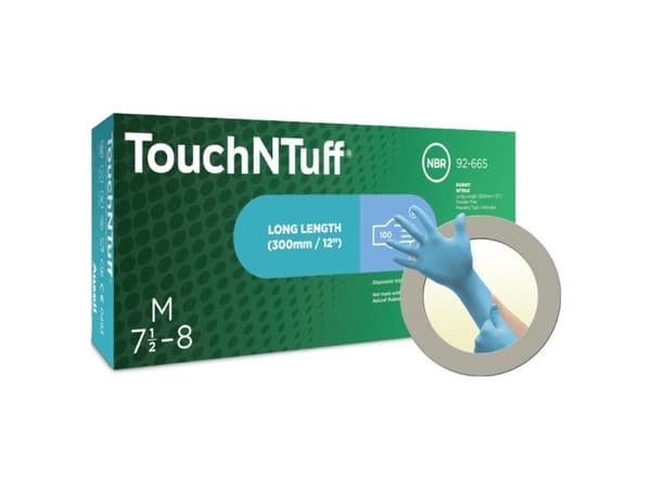 Ansell TouchNTuff 92665090 100 kpl Nitriili Kertakäyttökäsine Koko (käsineet): L, 8.5, 9 EN 21420:2020