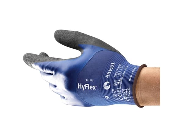 Ansell HyFlex 11925R070-1P nitriilityökäsineiden koko (käsineet): 7 EN 21420:2020 1 pari