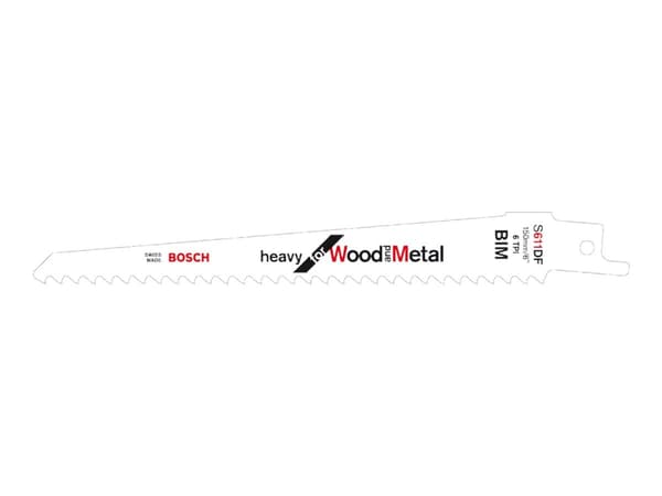 Bosch heavy for Wood and Metal S 611 DF - Sågblad - 5 delar - längd: 150 mm