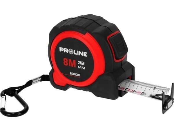 Rullebånd 8m/32mm dobbeltsidig magnetisk nylon med clip.ce.proline