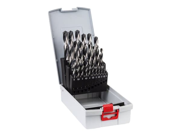 Bosch HSS PointTeQ - Borsett - for metall - bor - 25 deler