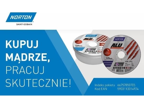 NORTON DISCS.ALU 125mm x 1.0mm x 22.23mm /20 kpl LAATIKKOJA