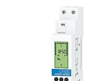 Orbis Micro Astro timer - astronomisk, 1-modul 18mm bred, med strömreserv