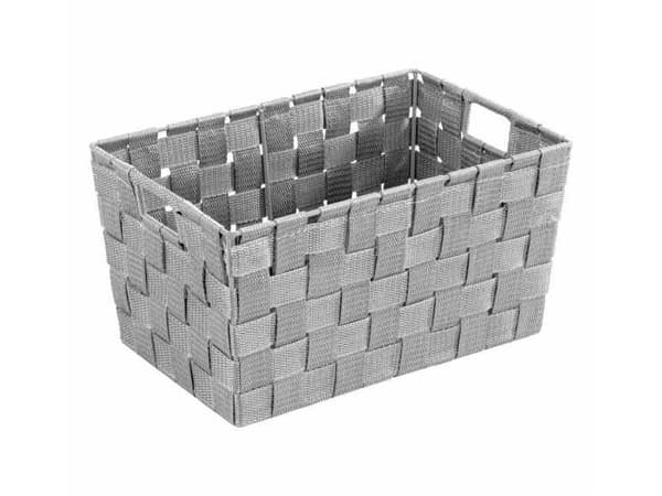 WENKO 22791100, Förvaringskorg, Grå, Rektangulär, Polypropylen (PP), Polyvinylklorid (PVC), Monokromatiskt, inomhus
