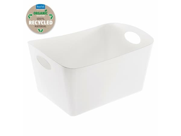 koziol BOXXX L, Förvaringslåda, Vit, Rektangulär, Återvunnen plast, Monokromatiskt, inomhus