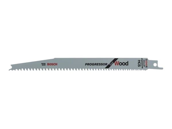 Bosch S 2345 X, Puukkosahanterä, Rakennuspuu, MDF-levy, Muovi, vaneri, Puu, Runsashiilinen teräs (HCS), 6 - 10, 2,5 mm, 4,3 mm