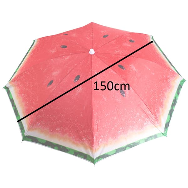 Puutarha aurinkovarjo, säädettävä, 150 cm, rikki, vesimeloni