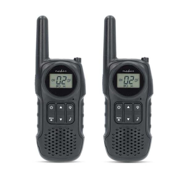 Nedis Walkie-Talkie – 10 km Rekkevidde, 446 MHz, Håndfri VOX-funksjon