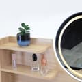 Miniatyrbillede 2 af 6: Skandinavisk kosmetisk sminkebord med LED SCANDI spejl