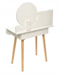 Miniatyrbild 8 av 8: SCANDI kosmetiska toalettbord med spegel, skandinaviskt