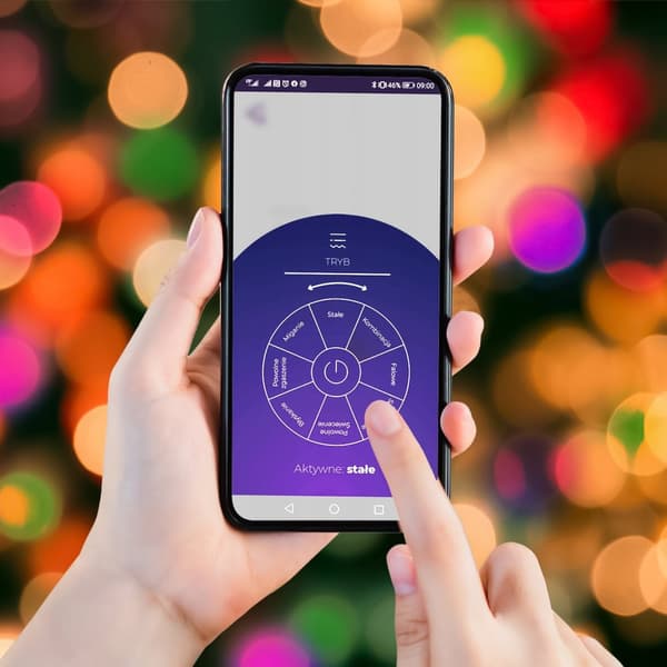 Helårs LED-gardin styret af APP, lys dekoration 400 guirlande