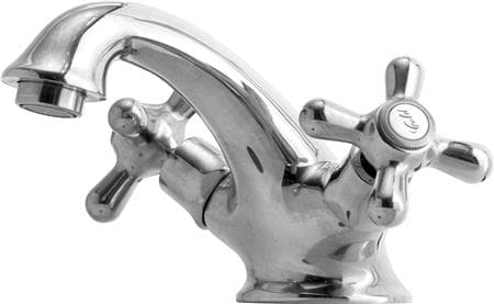 Lavabo Retro to-grebs håndvaskarmatur m/løft-op bundventil, Krom