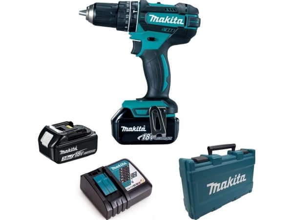 Makita DHP482RFE, Boremaskin med pistolgrep, Sort, Blå, 1,3 cm, 1900 RPM, 3,8 cm, 1,3 cm