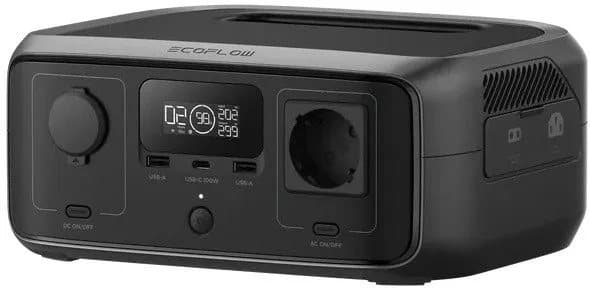 Ecoflow River 3 UPS portable power station, 245 Wh Sort