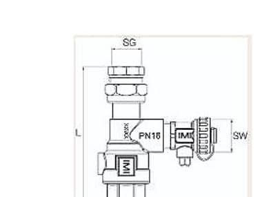 DLV 15 dräneringsventil - DLV dräneringsventil, invändig gänga på båda sidor