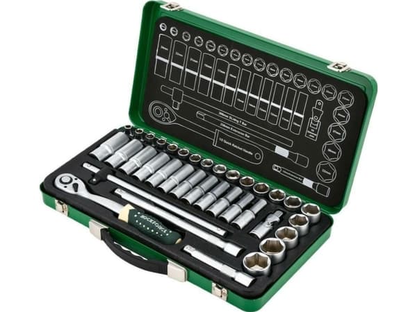 Rockforce-verktøy 1/2" verktøy 36 deler (8-32 mm) (6-punkts)