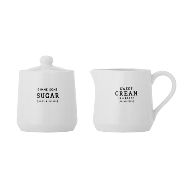 Creative Collection - Wendy Milk Jug  Sugar Bowl - White