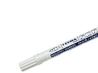 Lyra industrimarker 3mm hvid - m/hurtigttørrende maling og indvendig kugle