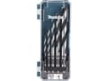 Miniatyrbilde 5 av 5: Makita - Borsett - for kartong, kryssfinér, bløtt tre, løvtre, finertre - spadedel - 5 deler - 5 mm, 6 mm, 8 mm, 10 mm, 4 mm - for Makita DDF487, DDF